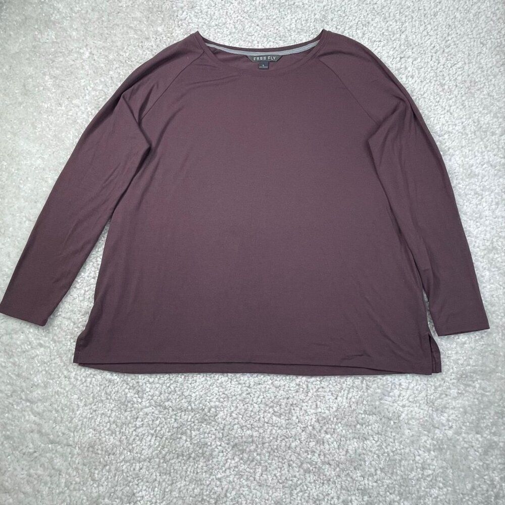 Free Fly Midweight Bamboo Long Sleeve Shirt Brown